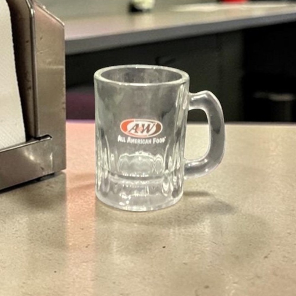 A&W Root Beer Shot Glass, Vintage All American Food Mug, Replacement Keepsake